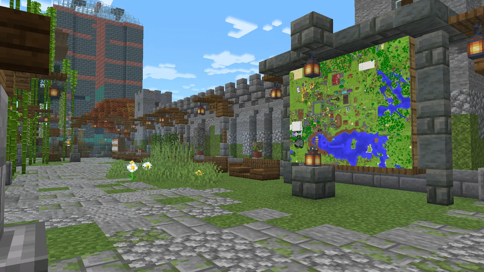World map wall
